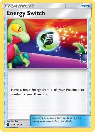 'Pokemon - 'Energy Switch 129/168  SM  Celestial Storm - Uncommon