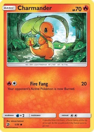 'Pokemon - 'Charmander 001/70  Dragon Majesty - Common