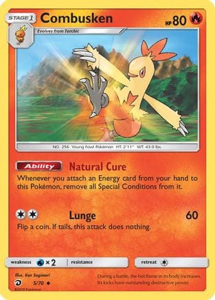'Pokemon - 'Combusken 005/70  Dragon Majesty - Uncommon
