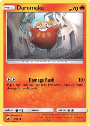 'Pokemon - 'Darumaka 008  - Reverse Holofoil Dragon Majesty - Common