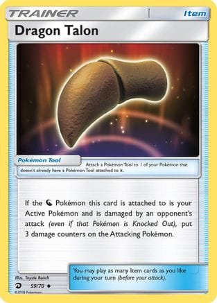 'Pokemon - 'Dragon Talon 059/70  - Reverse Holofoil Dragon Majesty - Uncommon