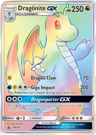 'Pokemon - 'Dragonite GX SM156  - Holofoil SM Promos - Promo