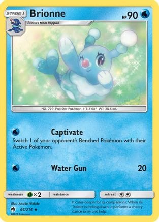 'Pokemon - 'Brionne 066/214  - Reverse Holofoil SM  Lost Thunder - Uncommon