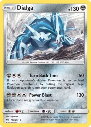 'Pokemon - 'Dialga 127/214  - Reverse Holofoil SM  Lost Thunder - Holo Rare