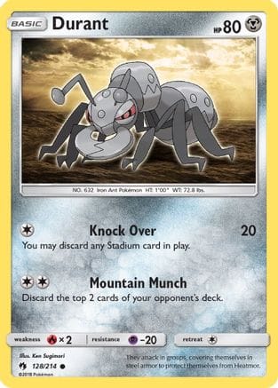 'Pokemon - 'Durant 128/214  SM  Lost Thunder - Common