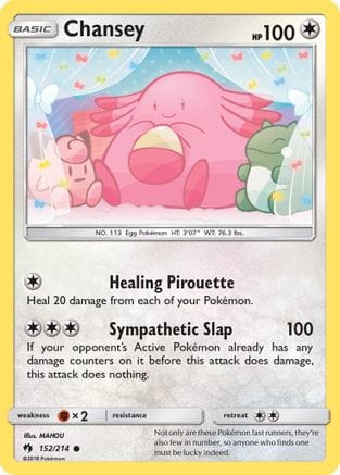 'Pokemon - 'Chansey 152/214  SM  Lost Thunder - Common