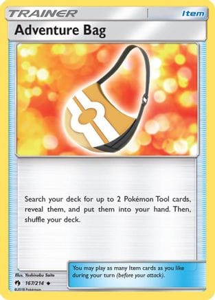 'Pokemon - 'Adventure Bag 167/214  SM  Lost Thunder - Uncommon