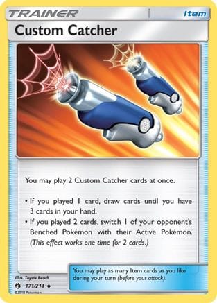 'Pokemon - 'Custom Catcher 171/214  SM  Lost Thunder - Uncommon
