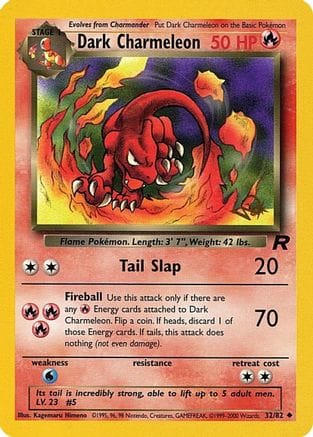 'Pokemon - 'Dark Charmeleon [W Stamped] 032/82  WoTC Promo - Promo