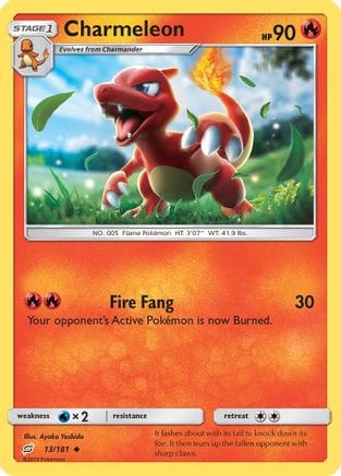 'Pokemon - 'Charmeleon 013/181  SM  Team Up - Uncommon