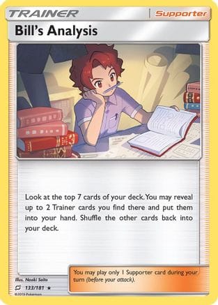 'Pokemon - 'Bill's Analysis 133  - Holofoil SM  Team Up - Holo Rare