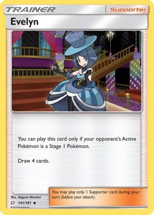 'Pokemon - 'Evelyn 141/181  SM  Team Up - Uncommon