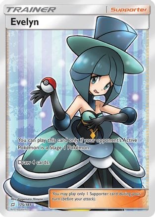 'Pokemon - 'Evelyn (Full Art) 175  - Holofoil SM  Team Up - Ultra Rare