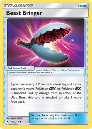 'Pokemon - 'Beast Bringer 164  - Reverse Holofoil SM  Unbroken Bonds - Uncommon