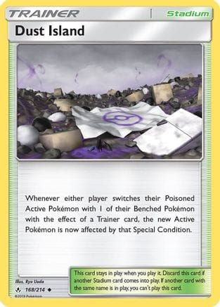 'Pokemon - 'Dust Island 168/214  - Reverse Holofoil SM  Unbroken Bonds - Uncommon