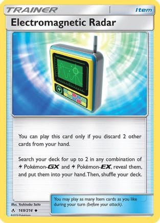 'Pokemon - 'Electromagnetic Radar 169/214  SM  Unbroken Bonds - Uncommon
