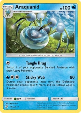 'Pokemon - 'Araquanid 049  SM  Unified Minds - Rare