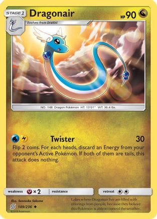 'Pokemon - 'Dragonair (149) 149/236  SM  Unified Minds - Uncommon