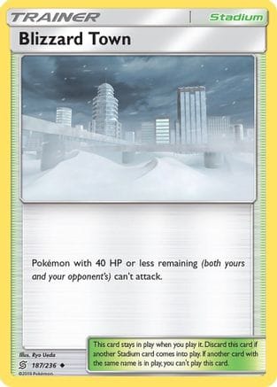 'Pokemon - 'Blizzard Town 187  SM  Unified Minds - Uncommon