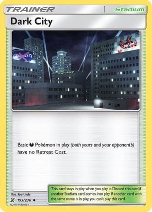 'Pokemon - 'Dark City 193/236  SM  Unified Minds - Uncommon