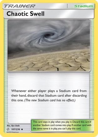 'Pokemon - 'Chaotic Swell 187/236  SM  Cosmic Eclipse - Uncommon