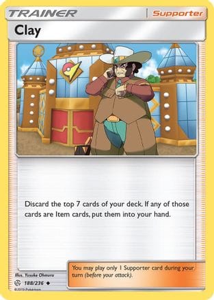 'Pokemon - 'Clay 188/236  SM  Cosmic Eclipse - Uncommon