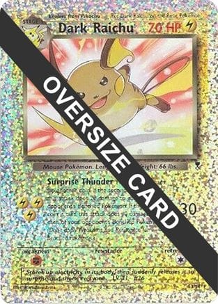 'Pokemon - 'Dark Raichu 0S3/S4  - Reverse Holofoil Jumbo Cards - Promo