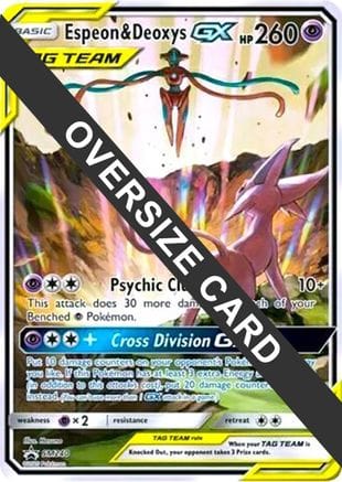 'Pokemon - 'Espeon & Deoxys GX Oversized SM240  - Holofoil Jumbo Cards - Promo