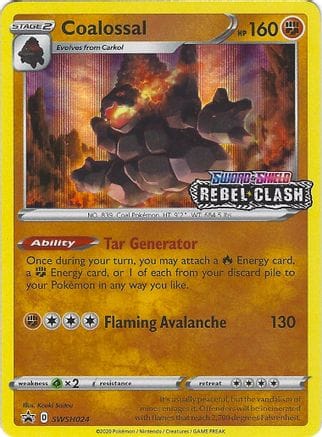 'Pokemon - 'Coalossal SWSH024  - Holofoil SWSH Sword & Shield Promo Cards - Promo