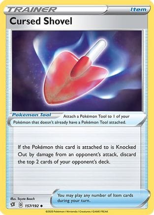 'Pokemon - 'Cursed Shovel 157/192  SWSH02 Rebel Clash - Uncommon