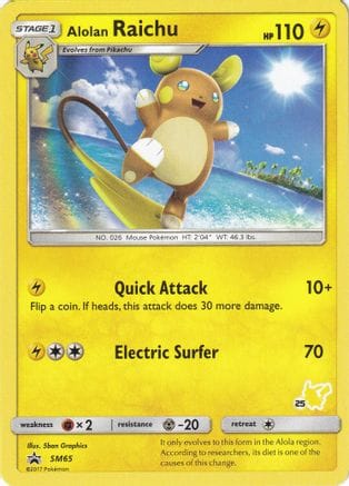 'Pokemon - 'Alolan Raichu SM65  Battle Academy - Promo