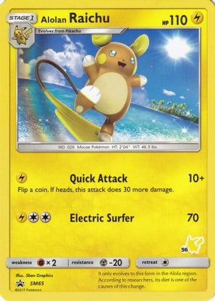 'Pokemon - 'Alolan Raichu SM65  Battle Academy - Promo