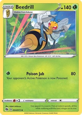 'Pokemon - 'Beedrill 004/73  Champions Path - Uncommon