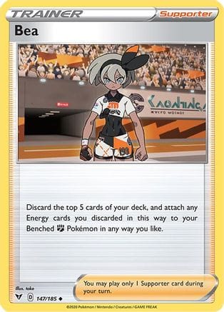 'Pokemon - 'Bea 147/185  SWSH04 Vivid Voltage - Uncommon