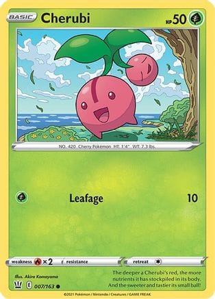 'Pokemon - 'Cherubi 007/163  SWSH05 Battle Styles - Common
