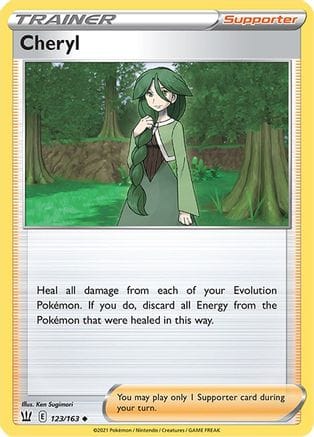 'Pokemon - 'Cheryl 123/163  SWSH05 Battle Styles - Uncommon