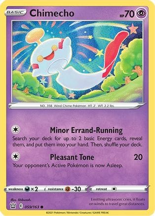 'Pokemon - 'Chimecho 059/163  SWSH05 Battle Styles - Common