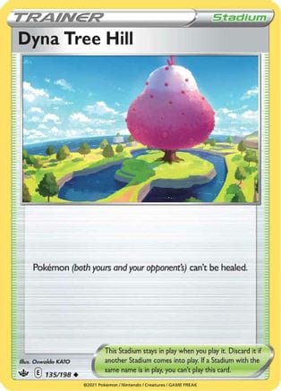 'Pokemon - 'Dyna Tree Hill 135/198  - Reverse Holofoil SWSH06 Chilling Reign - Uncommon