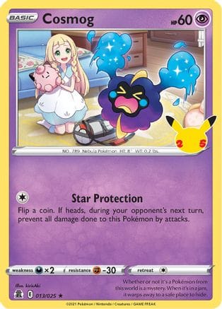 'Pokemon - 'Cosmog 013/025  - Holofoil Celebrations - Holo Rare