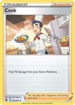 'Pokemon - 'Cook 228/264  SWSH08 Fusion Strike - Uncommon