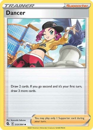 'Pokemon - 'Dancer 232/264  - Reverse Holofoil SWSH08 Fusion Strike - Uncommon
