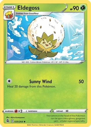 'Pokemon - 'Eldegoss 025/264  SWSH08 Fusion Strike - Uncommon