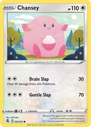 'Pokemon - 'Chansey 202/264  SWSH08 Fusion Strike - Common