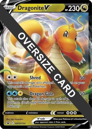 'Pokemon - 'Dragonite V SWSH154  - Holofoil Jumbo Cards - Promo