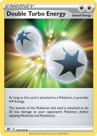 'Pokemon - 'Double Turbo Energy 151/172  SWSH09 Brilliant Stars - Uncommon