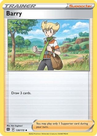 'Pokemon - 'Barry 130/172  - Reverse Holofoil SWSH09 Brilliant Stars - Uncommon