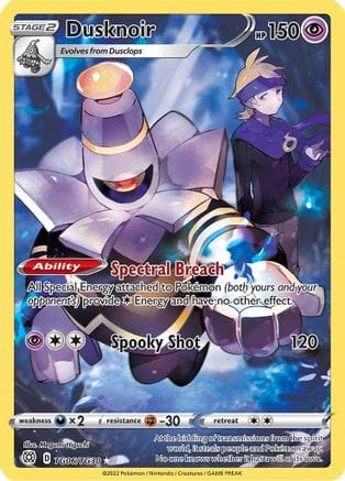 'Pokemon - 'Dusknoir TG06/TG30  - Holofoil SWSH09 Brilliant Stars Trainer Gallery - Ultra Rare