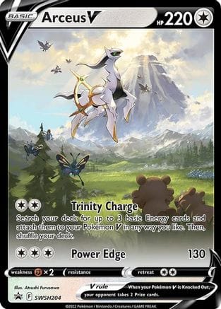 'Pokemon - 'Arceus V SWSH204  - Holofoil SWSH Sword & Shield Promo Cards - Promo