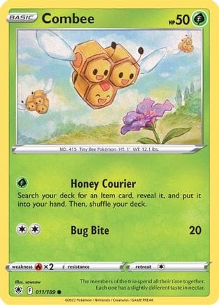 'Pokemon - 'Combee 011/189  SWSH10 Astral Radiance - Common