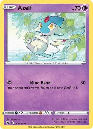 'Pokemon - 'Azelf 067/189  SWSH10 Astral Radiance - Uncommon